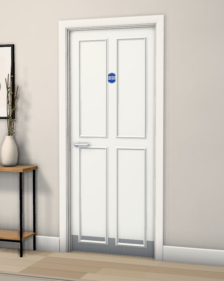 Epping Four Panel FD60 Fire Doorset