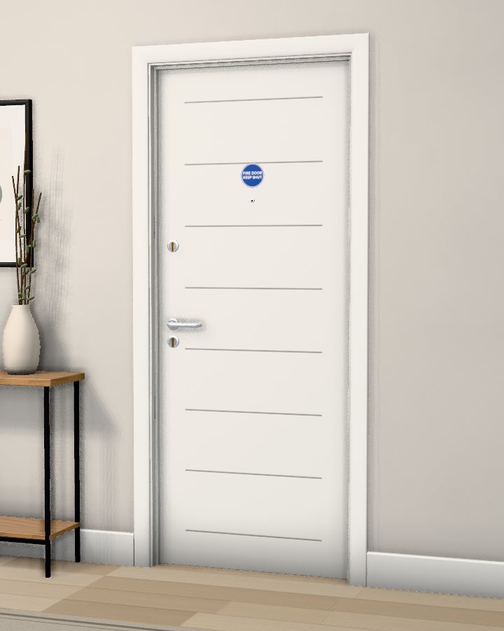 Fleming Horizontal Groove FD30 Fire Doorset