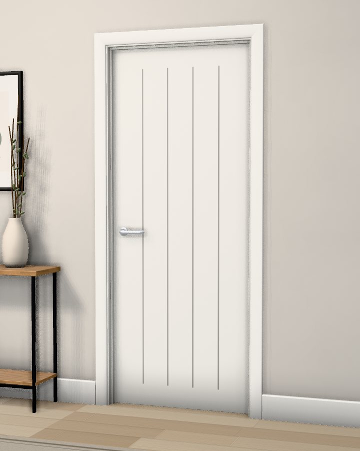 Fleming Vertical Groove FD30 Fire Doorset