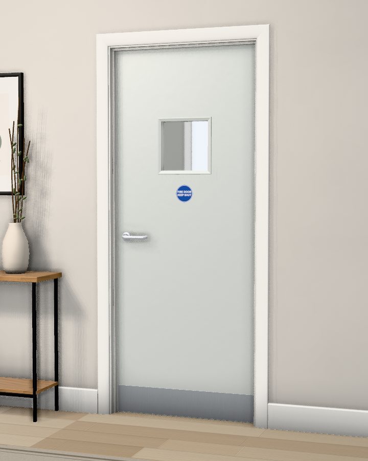 Lea Vision Panel FD30 Fire Doorset
