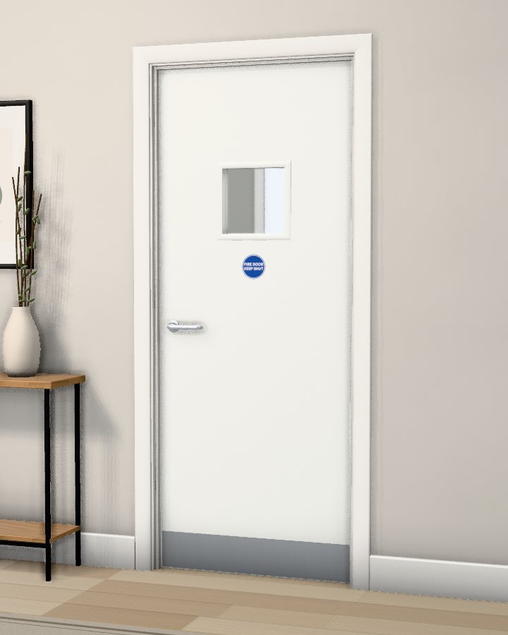 Lea Vision Panel FD60 Fire Doorset