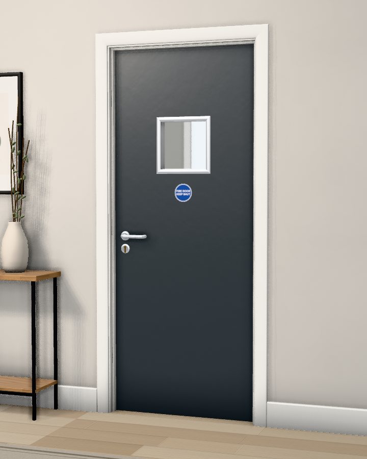 Lea Vision Panel FD90 Fire Doorset