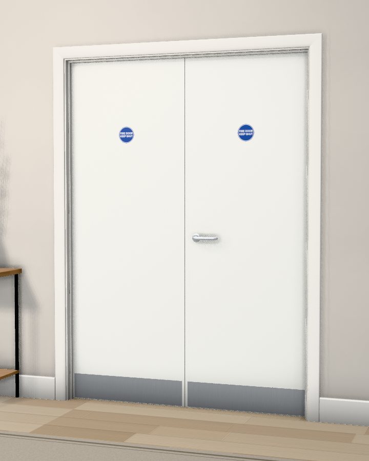 Meridian Flush FD30 Double Doorset