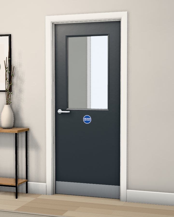 Waltham Half Glazed FD30 Fire Doorset